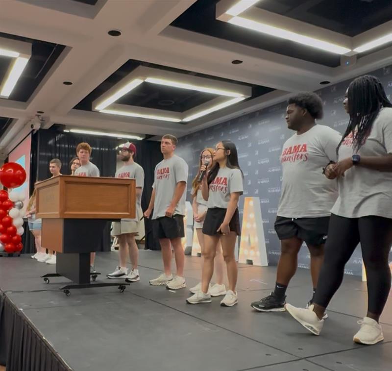 Transfer Students participating in an activity